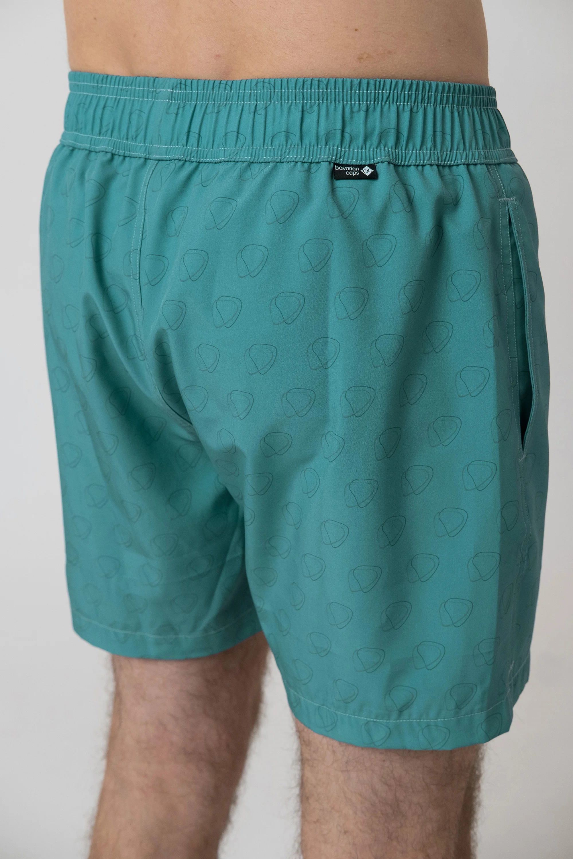 Badehose "Pumuckl surft" - graublau - Image 3