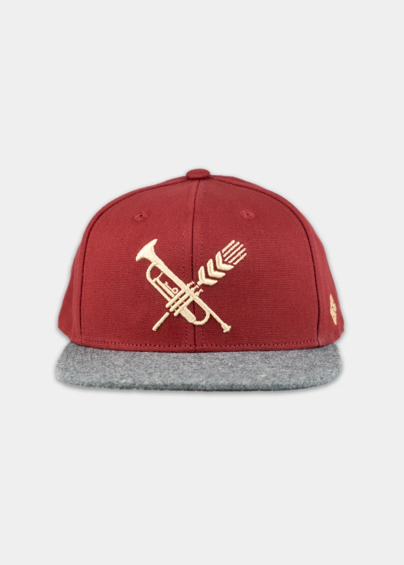 Cap "Brass Wiesn" - retro rot (Snapback) - Image 2