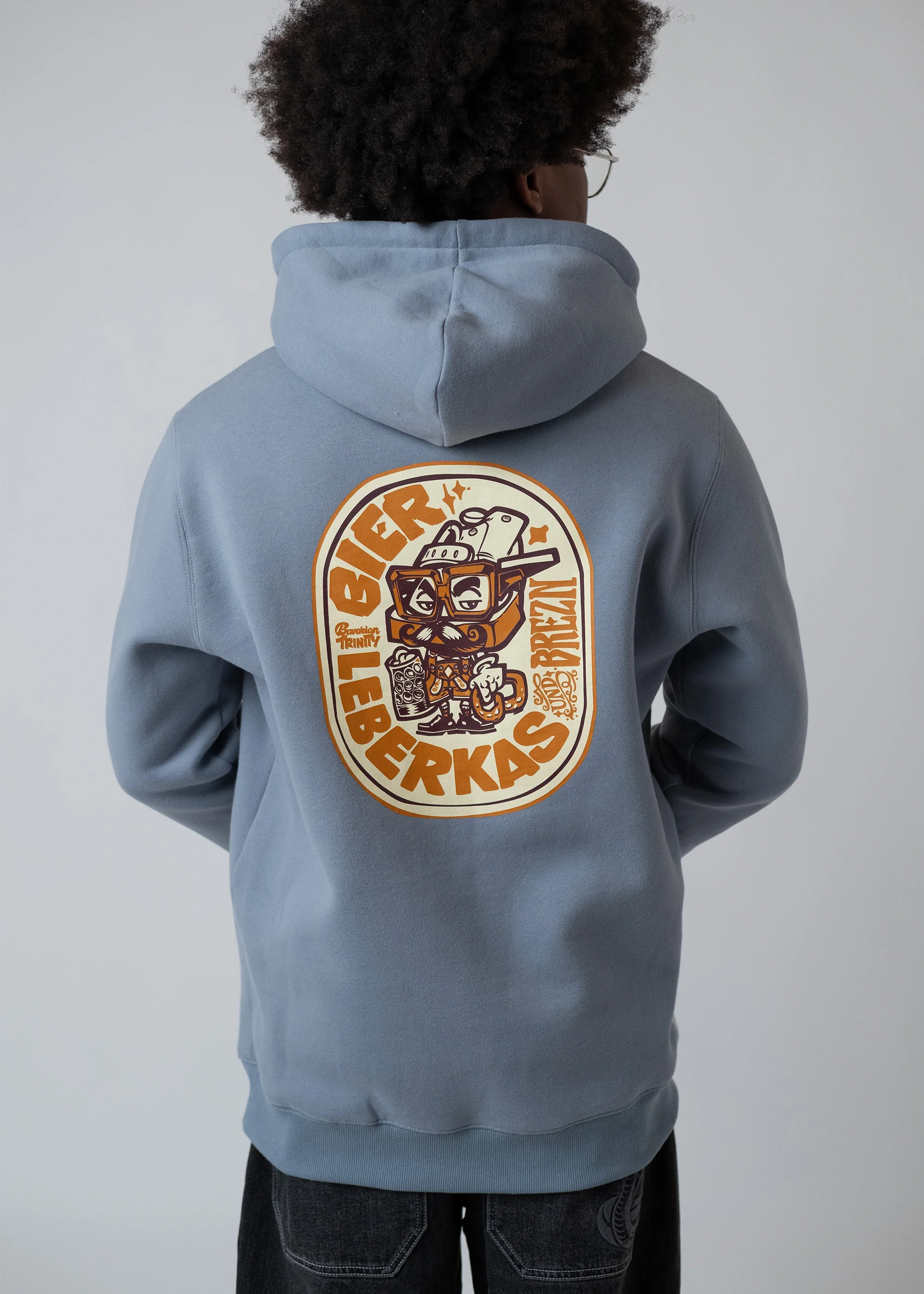 Hoodie "Bavarian Trinity" - blaugrau - Image 2