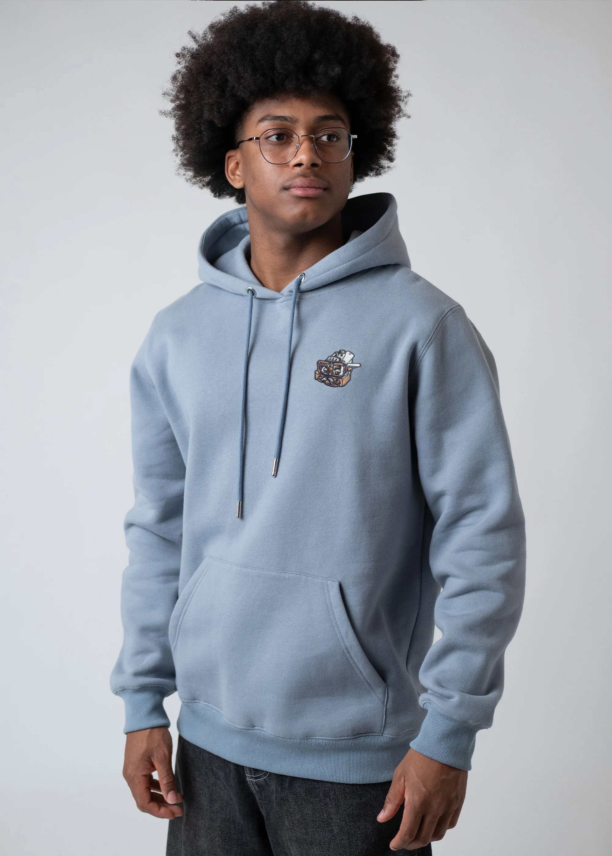 Hoodie "Bavarian Trinity" - blaugrau - Image 3