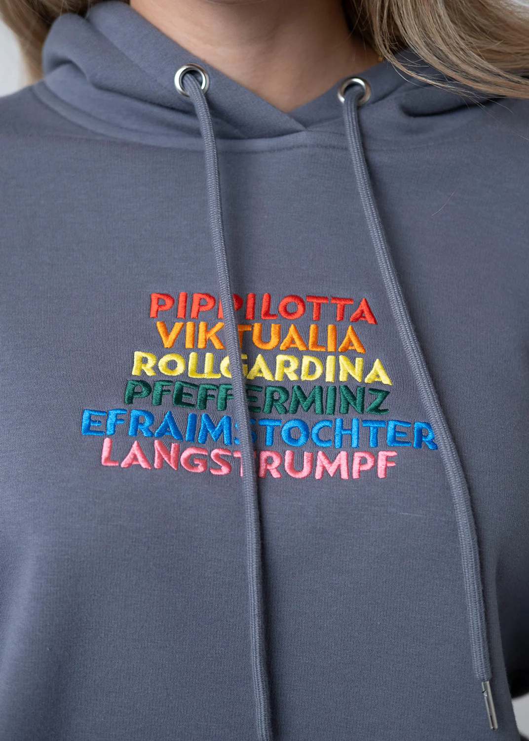Hoodie "Pippilotta Viktualia" - graublau - Image 3