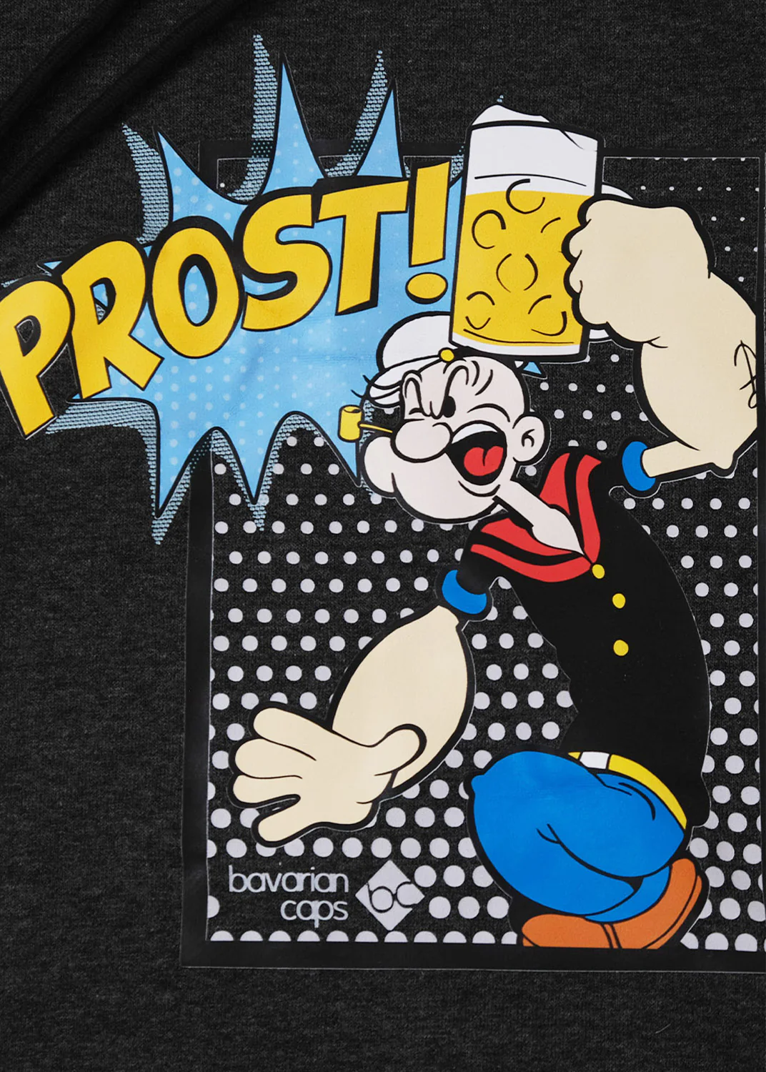 Hoodie "Popeye" - dunkelgrau - Image 3