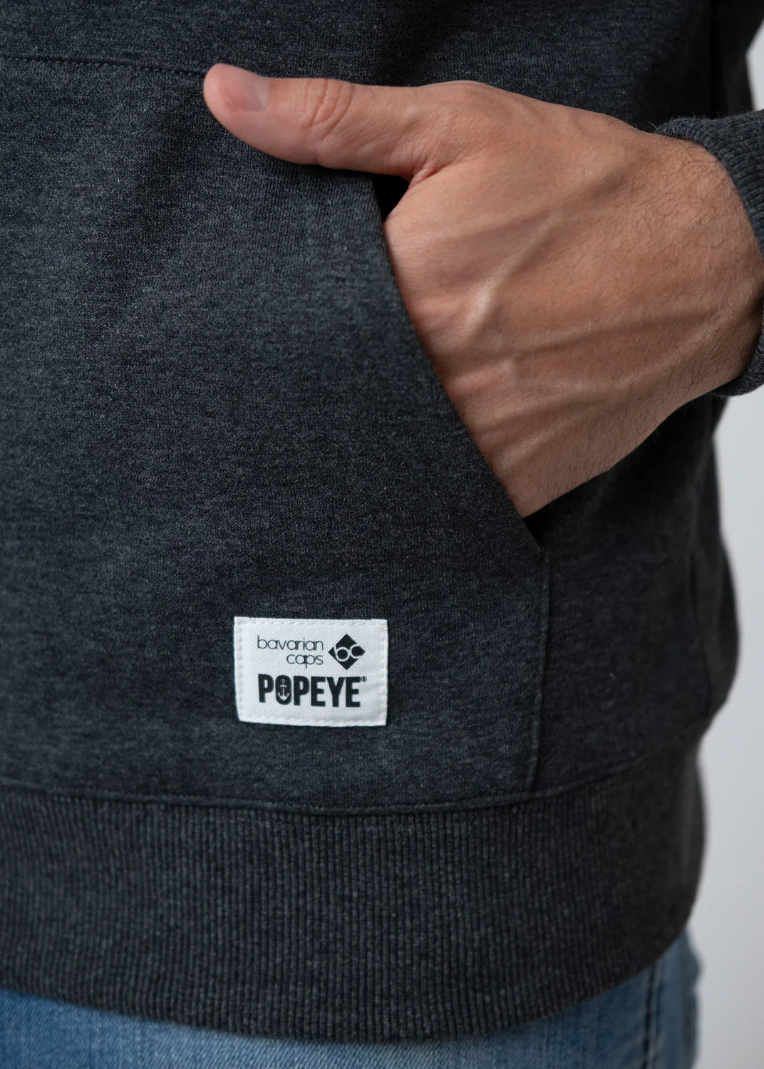 Hoodie "Popeye" - dunkelgrau - Image 4