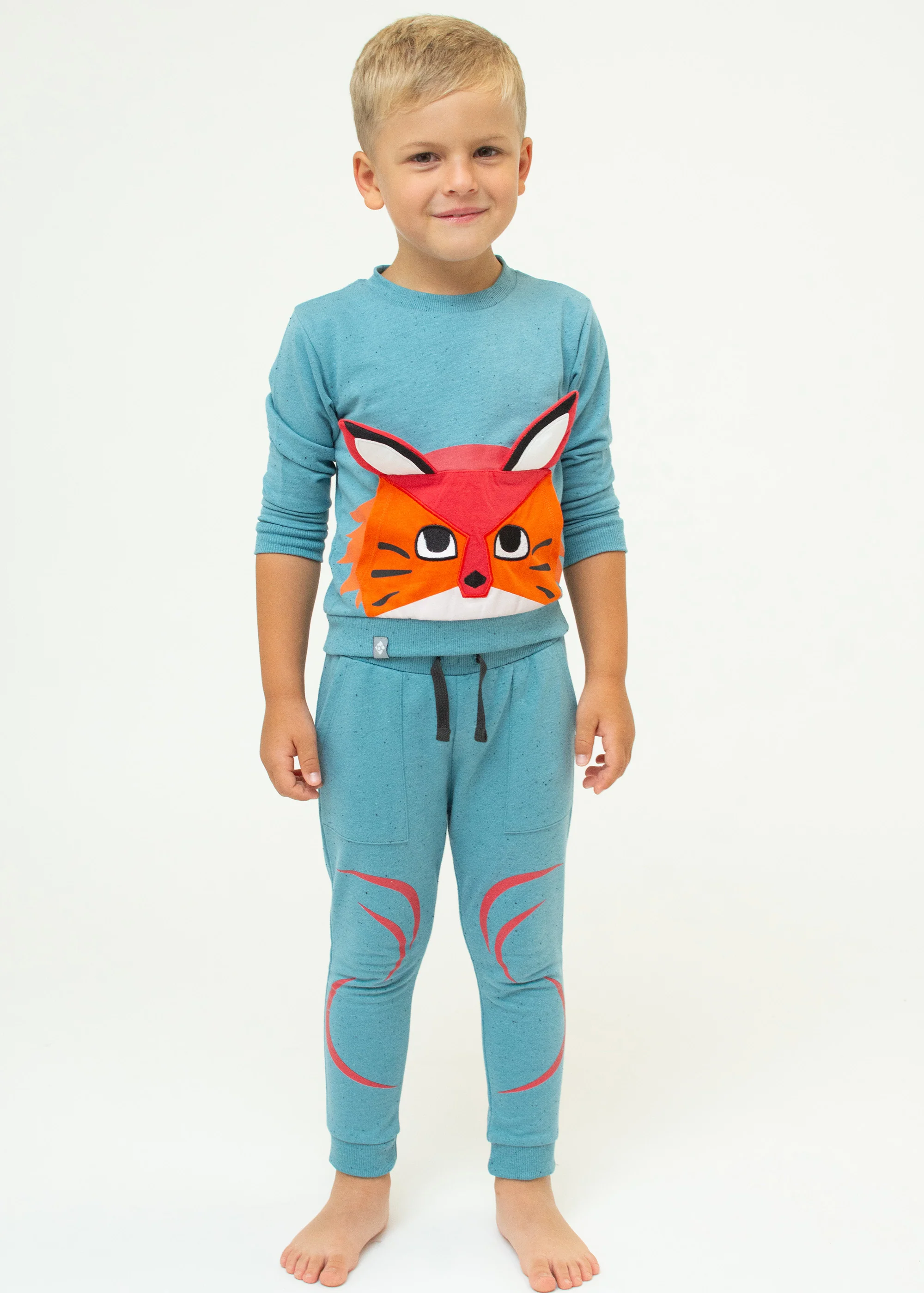 Jogging-Set "Waldfuchs" - blaugrau (Kinder) - Image 3