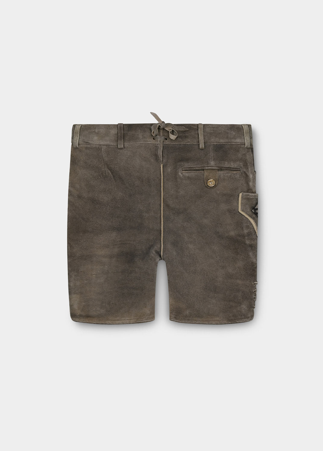 Lederhose "Schafkopf" - graubraun/blau - Image 3