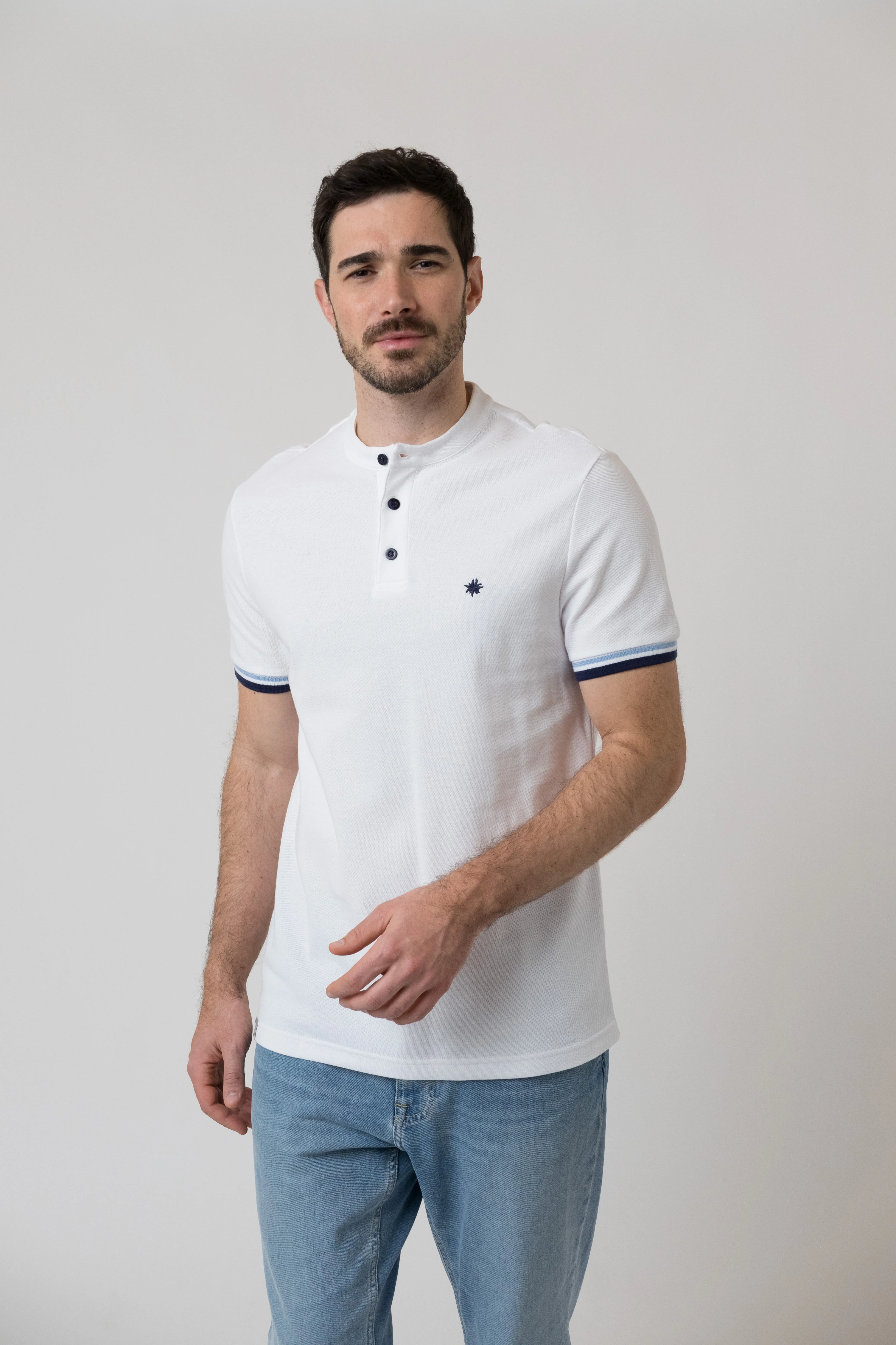 Poloshirt "Edelweiß" - weiß - Image 2