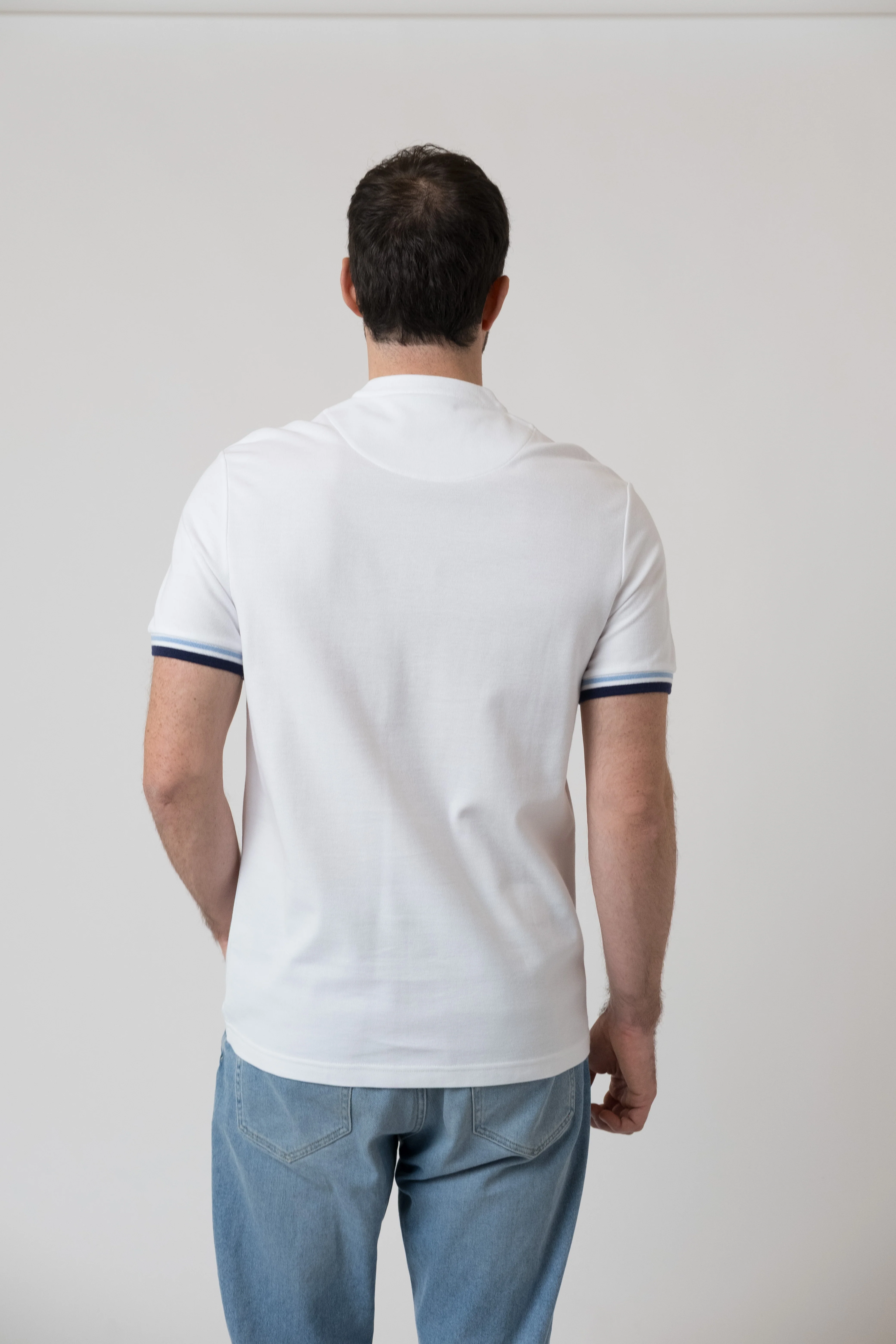 Poloshirt "Edelweiß" - weiß - Image 5