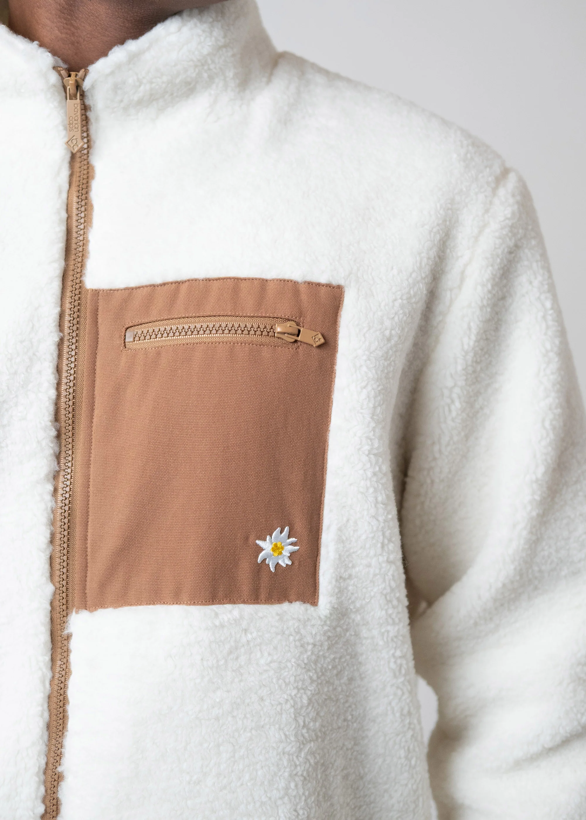 Sherpa-Zipper "Edelweiß" - Image 3