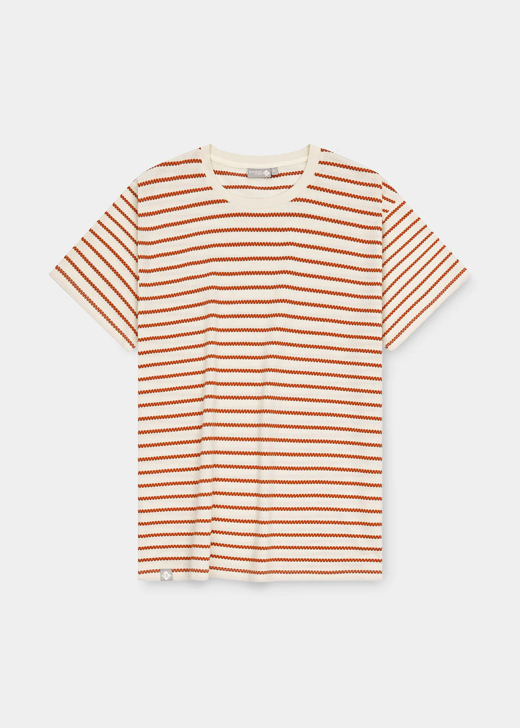 T-Shirt "Abendrot" - rost/beige