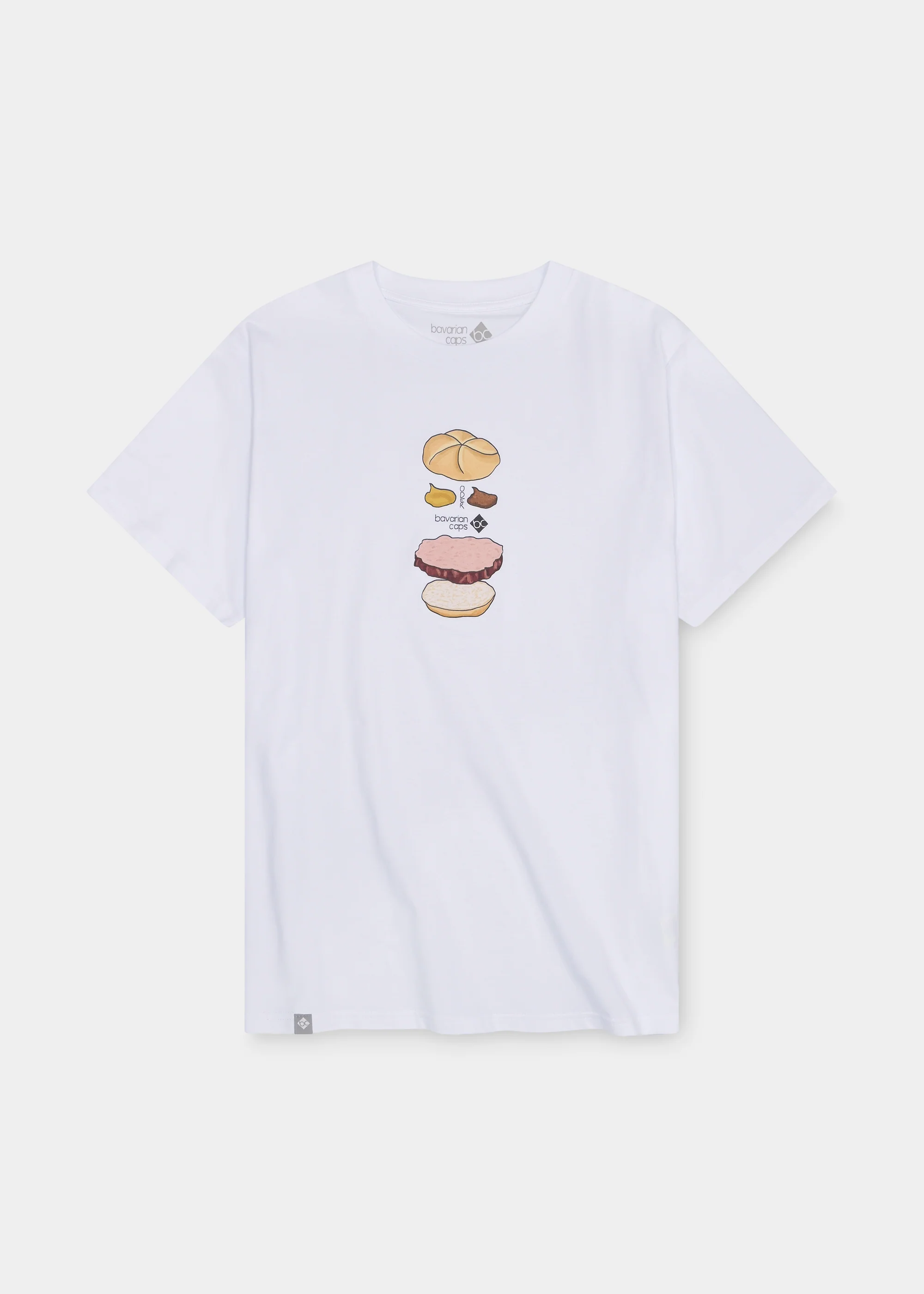 T-Shirt "Bavarian Burger" - weiß