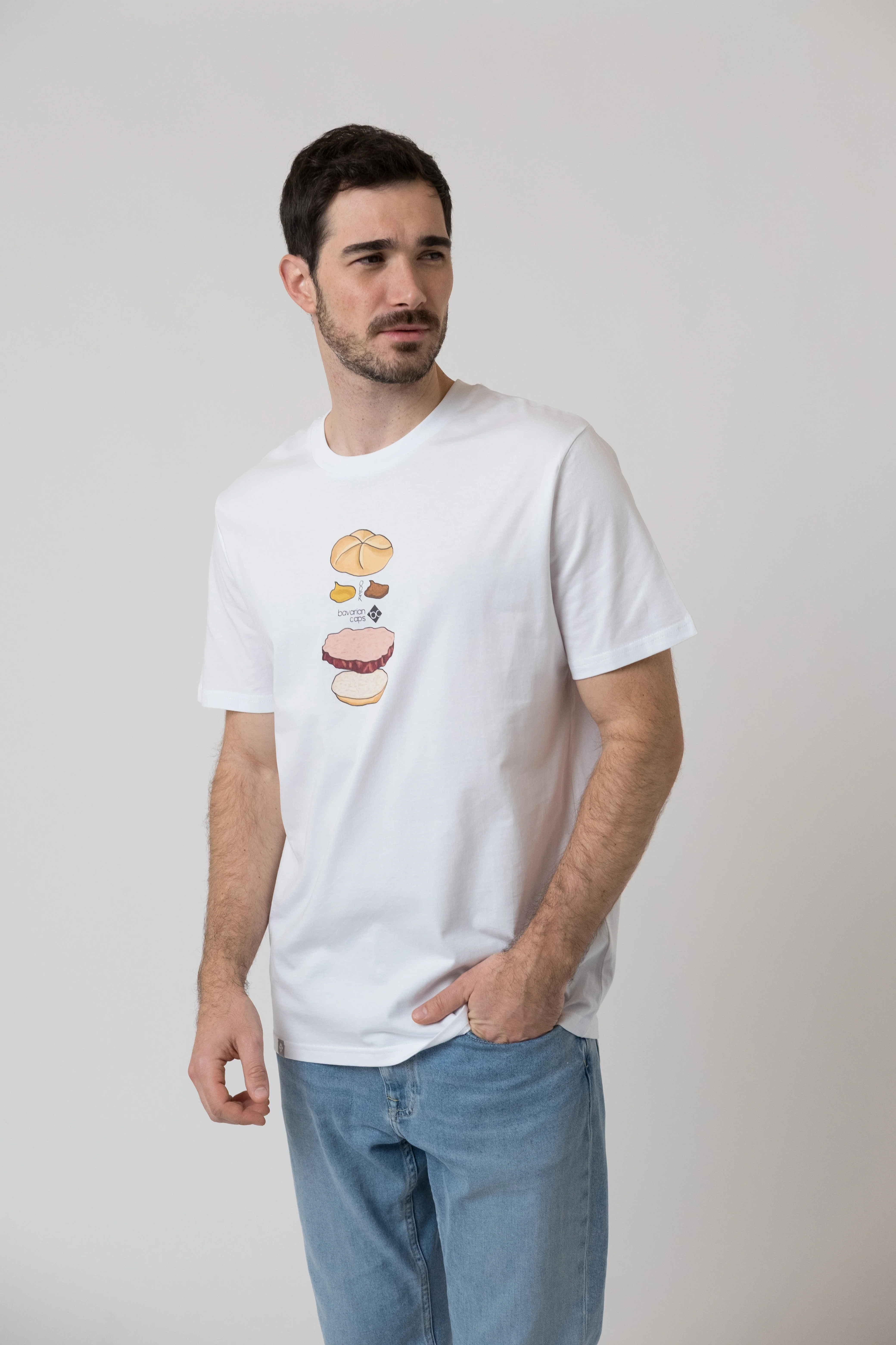 T-Shirt "Bavarian Burger" - weiß - Image 2