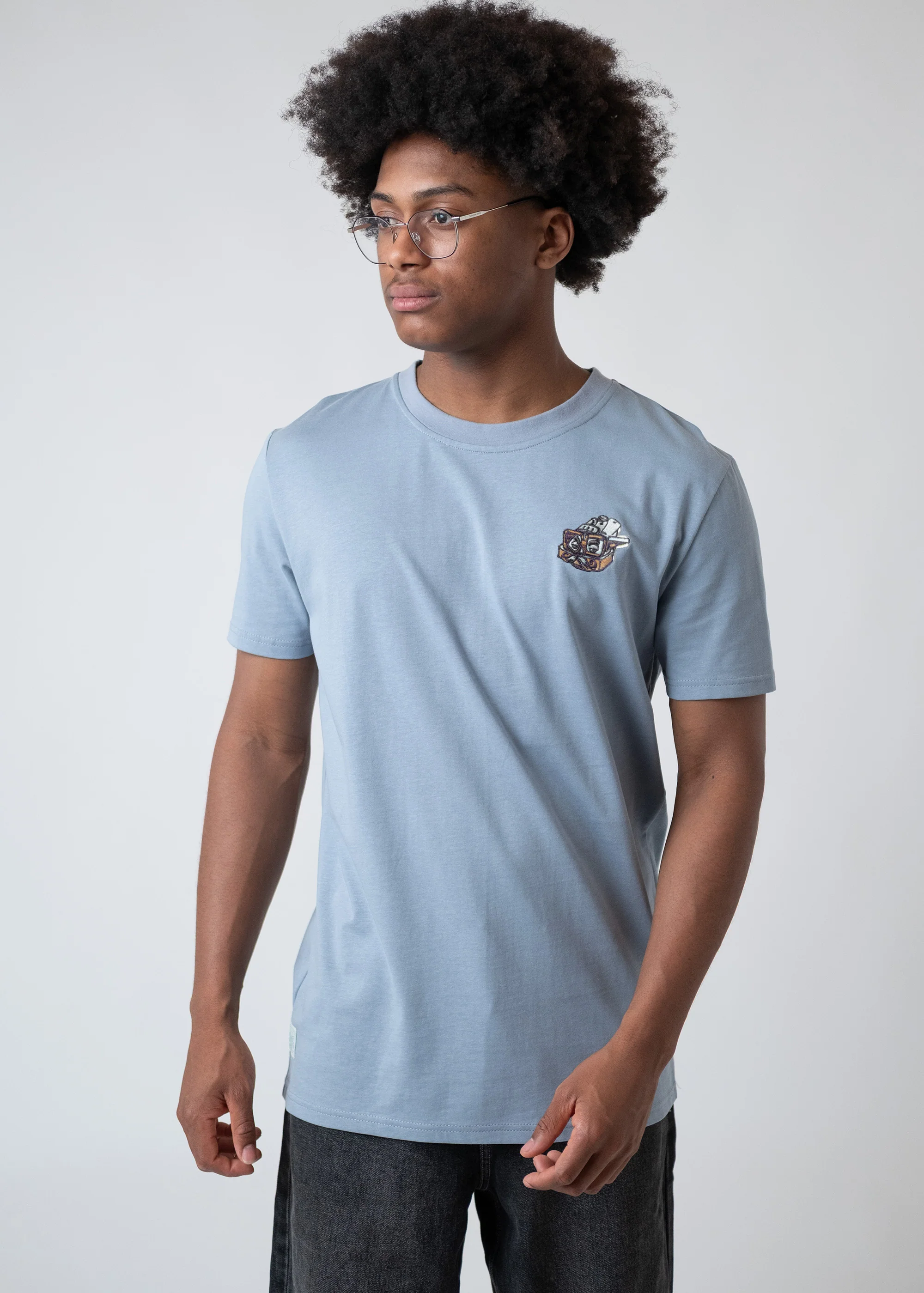 T-Shirt "Bavarian Trinity" - blaugrau - Image 3