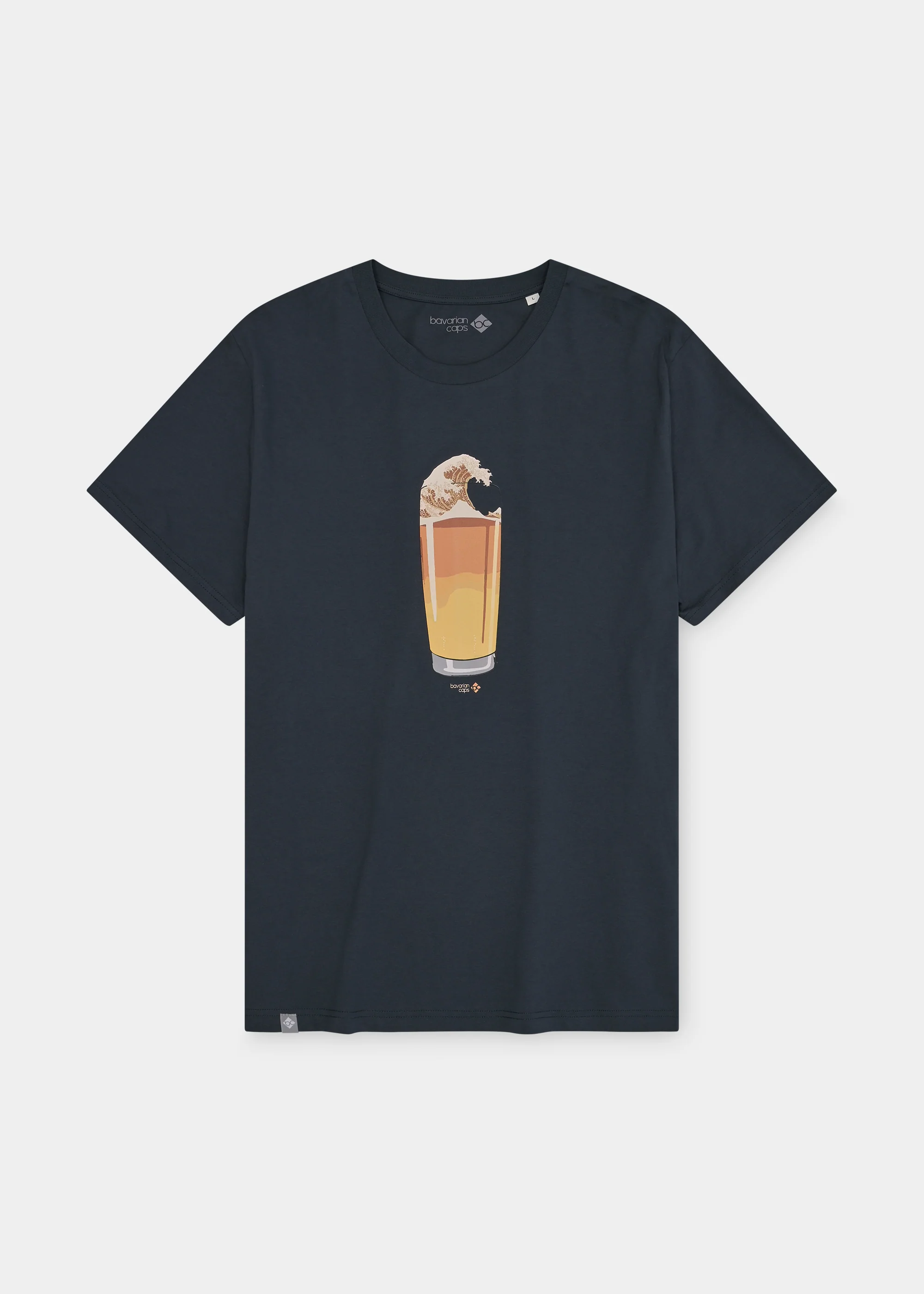 T-Shirt "Bierwelle" - schwarz
