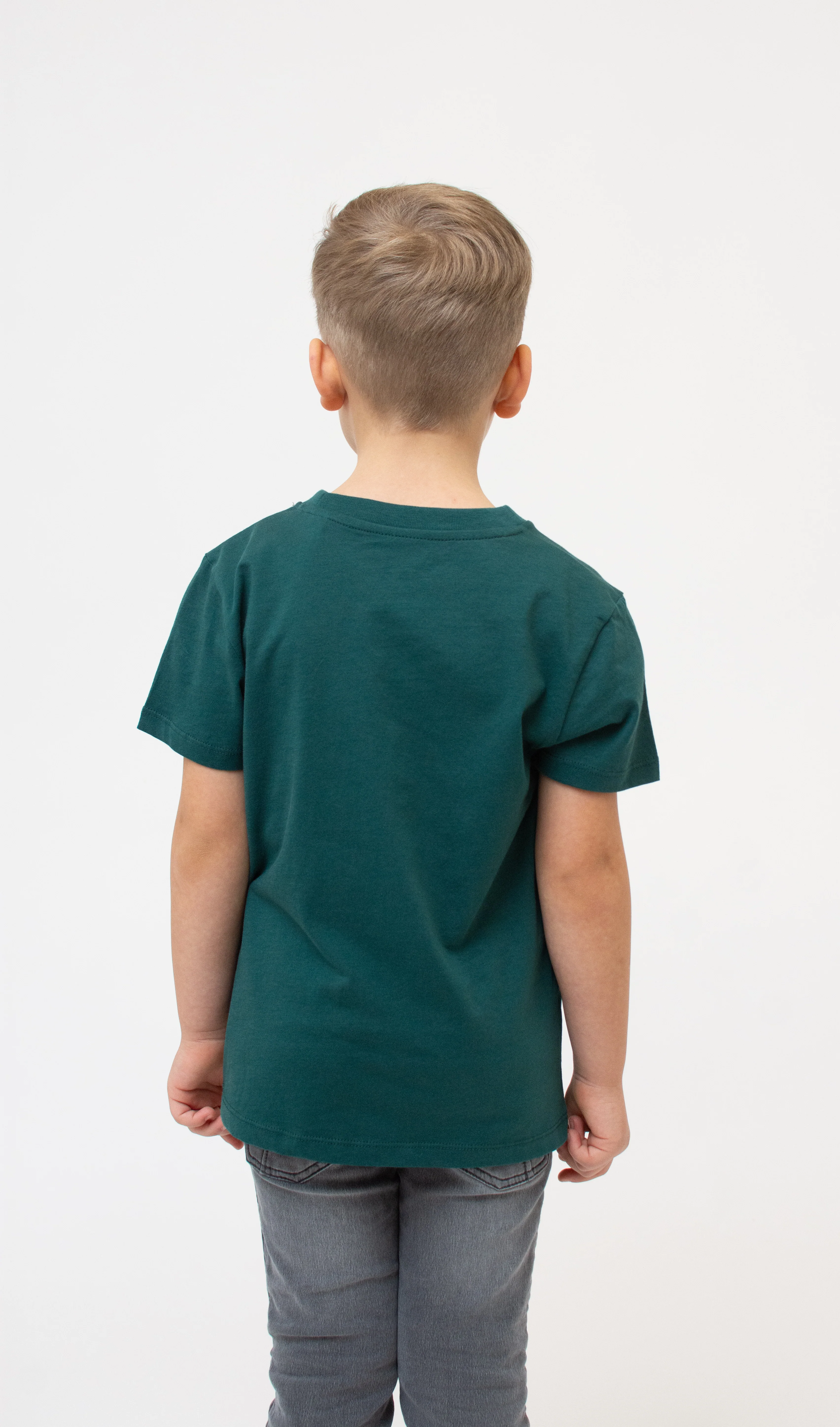 T-Shirt "Breze" - dunkelgrün (Kinder) - Image 4
