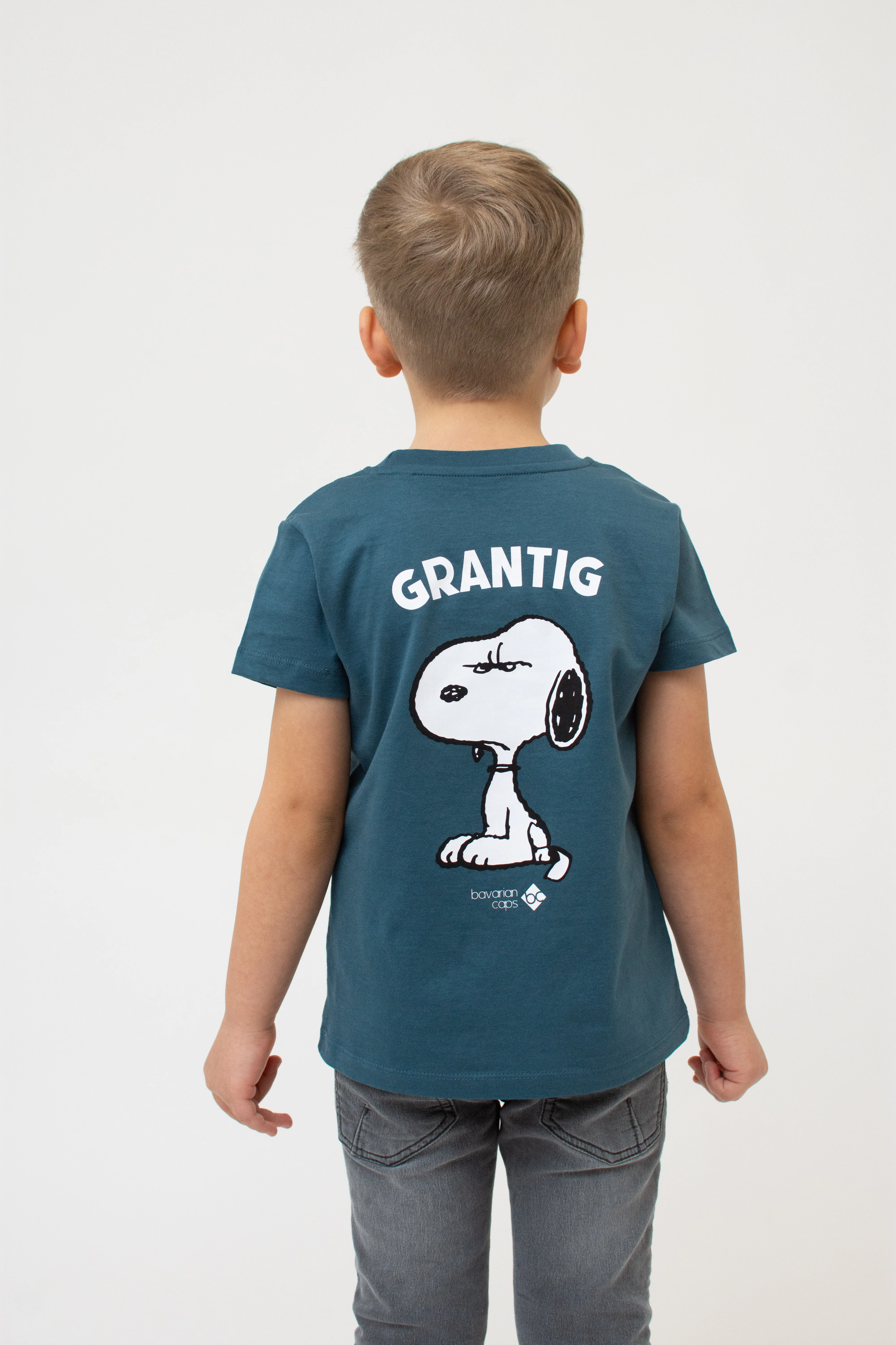 T-Shirt "Grantler Klub: Snoopy" - blaugrau (Kinder) - Image 5