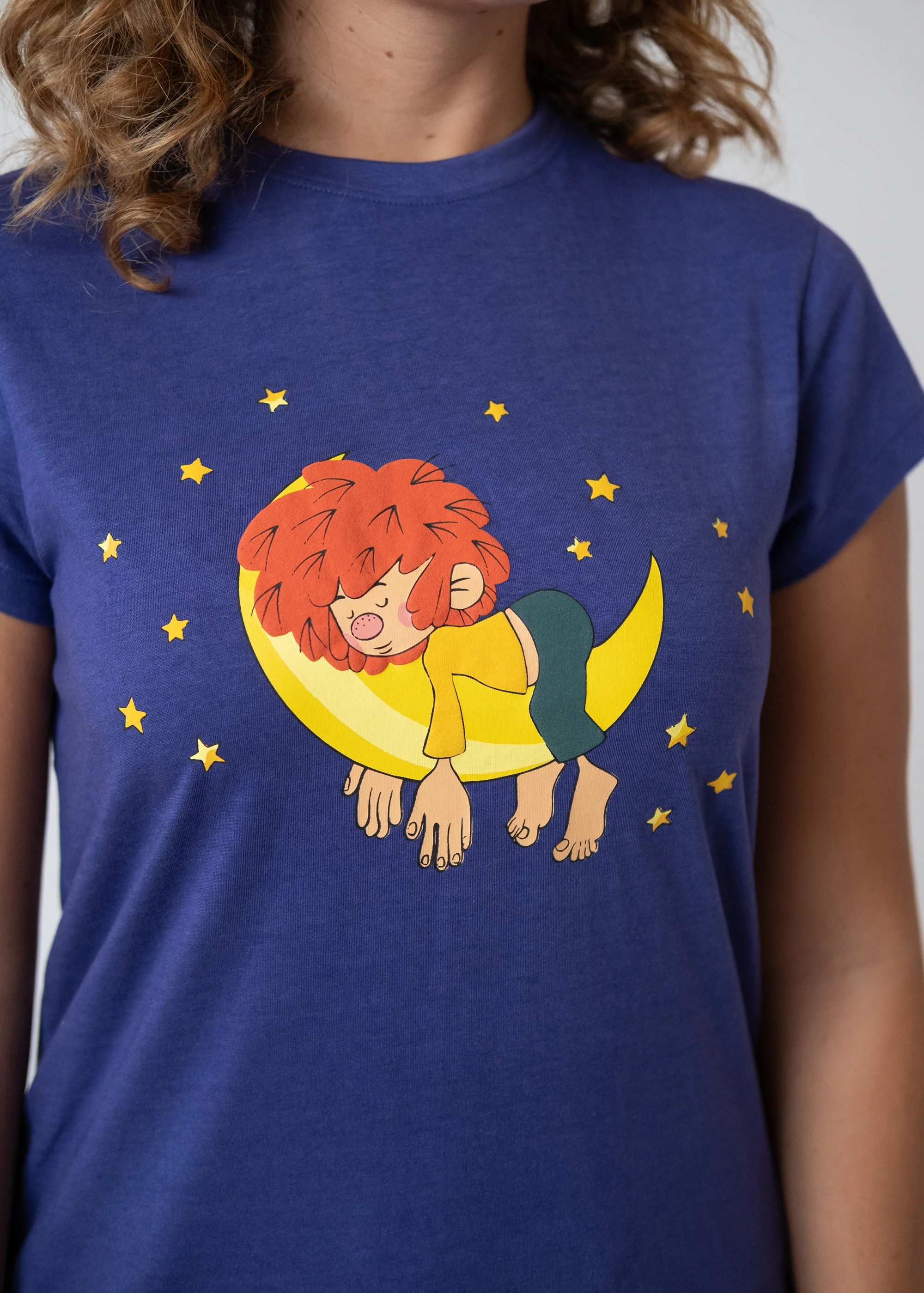 T-Shirt "Pumuckl schläft" - blau - Image 2