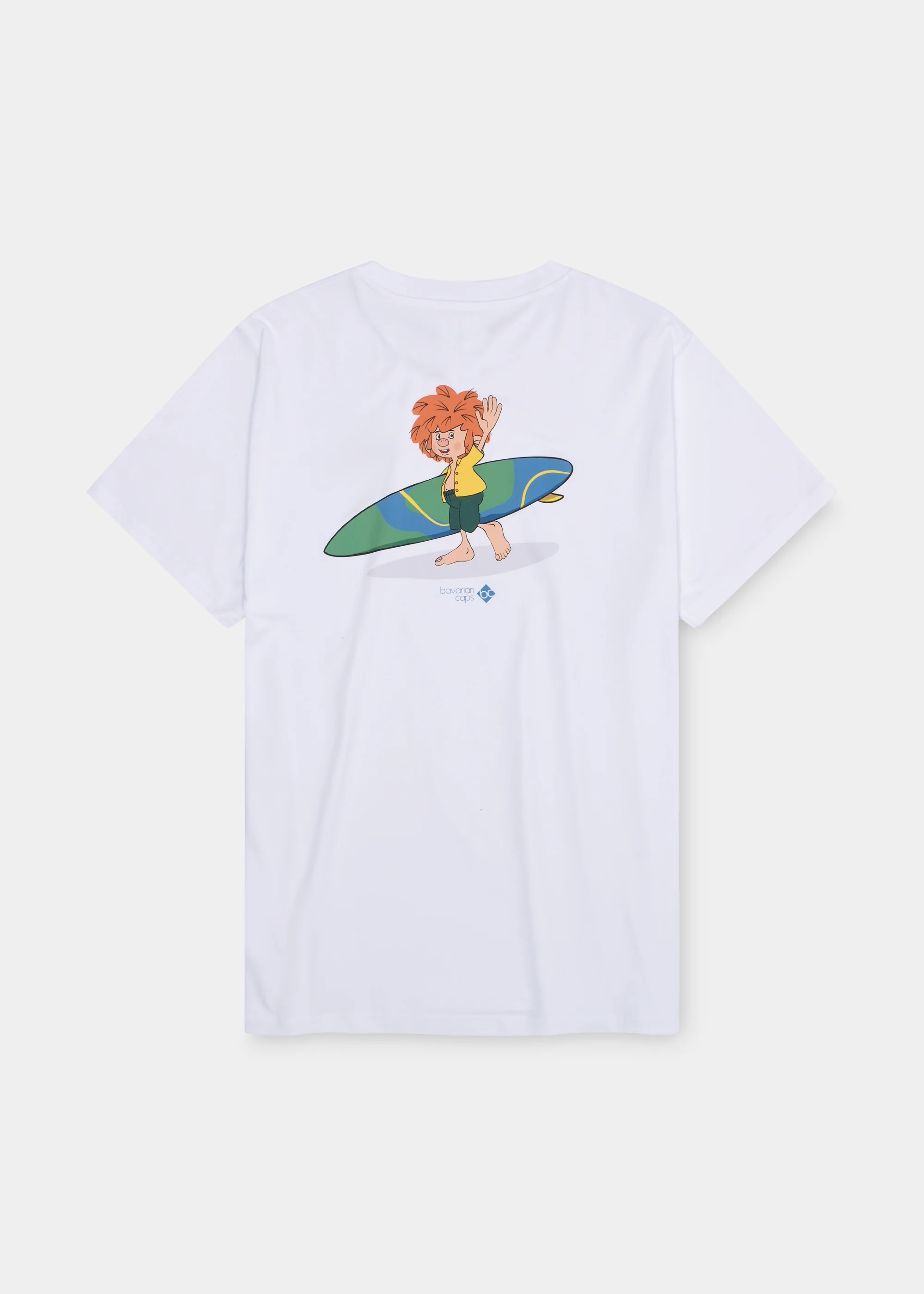 T-Shirt "Pumuckl surft" - weiß