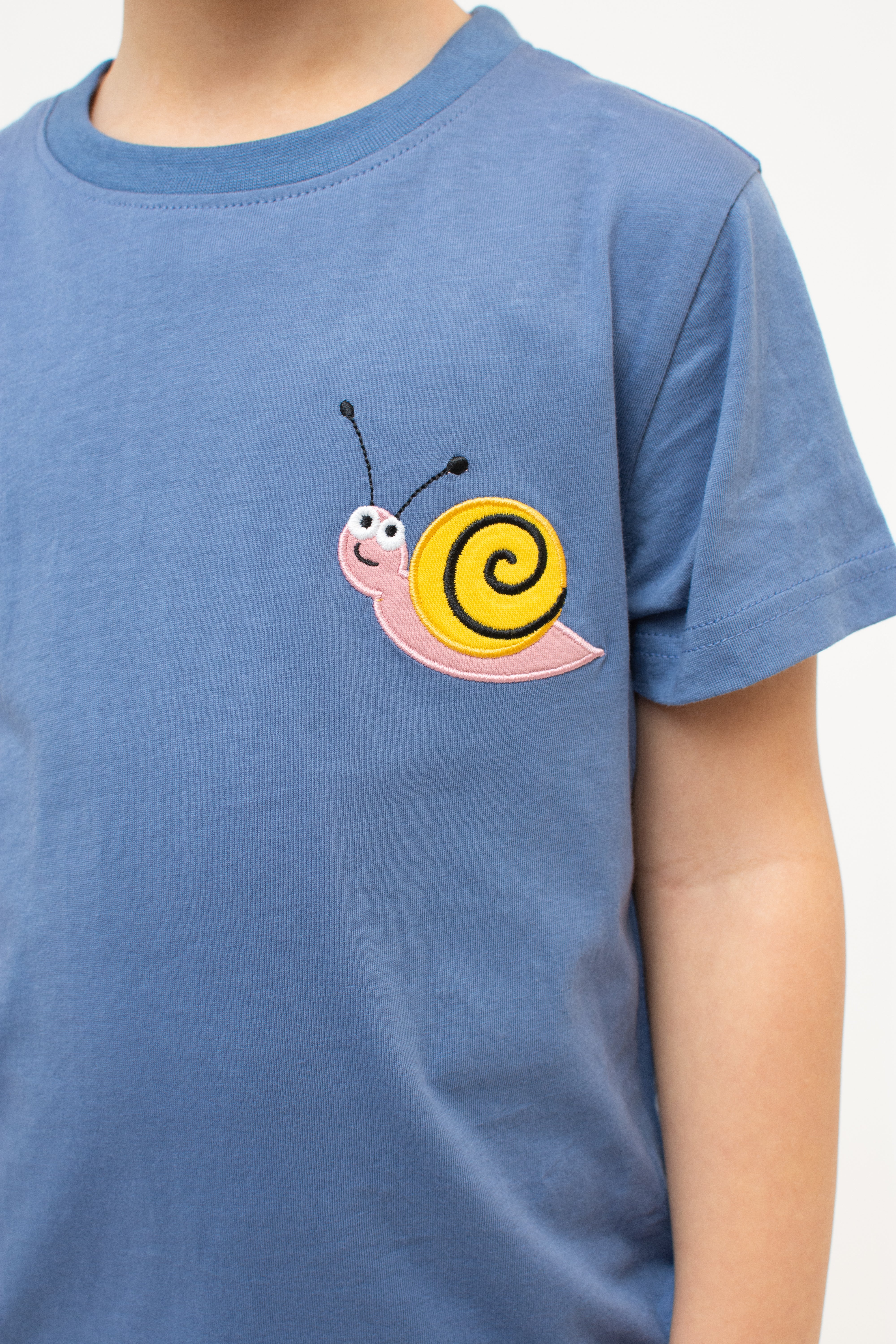 T-Shirt "Schnecke" - blau (Kinder) - Image 2